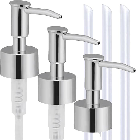 Soap Dispenser Pump Head Replacement 3 Pack, 28/400 Threads Standard Size by LUNESTELLA