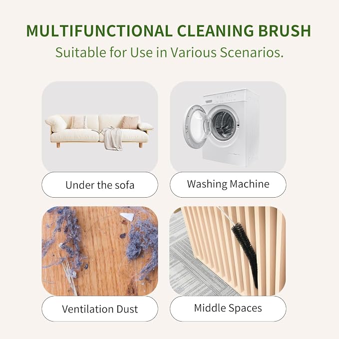 Dryer Lint Brush Vent Cleaner 30 inch Refrigerator Coil Cleaning Brushes - Image 8