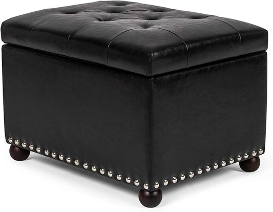 Joveco Leather Storage Ottoman, by Joveco