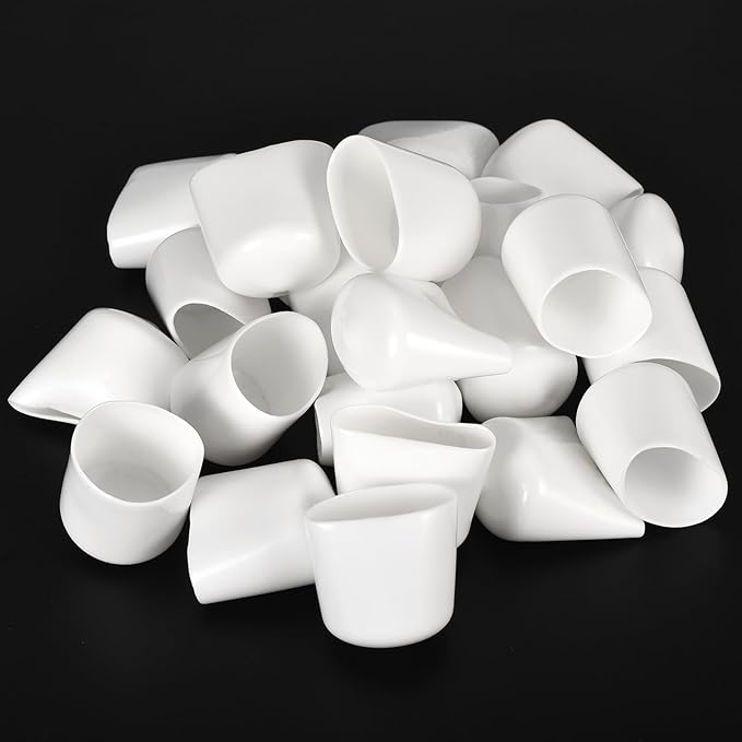 uxcell 20pcs Rubber End Caps 30mm ID Vinyl Round End Cap Cover Screw Thread - Image 4