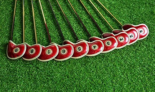 HISTAR 10pcs Crystal Pu Leather Golf Iron Head Covers Set Iron Club Headcover - Image 6