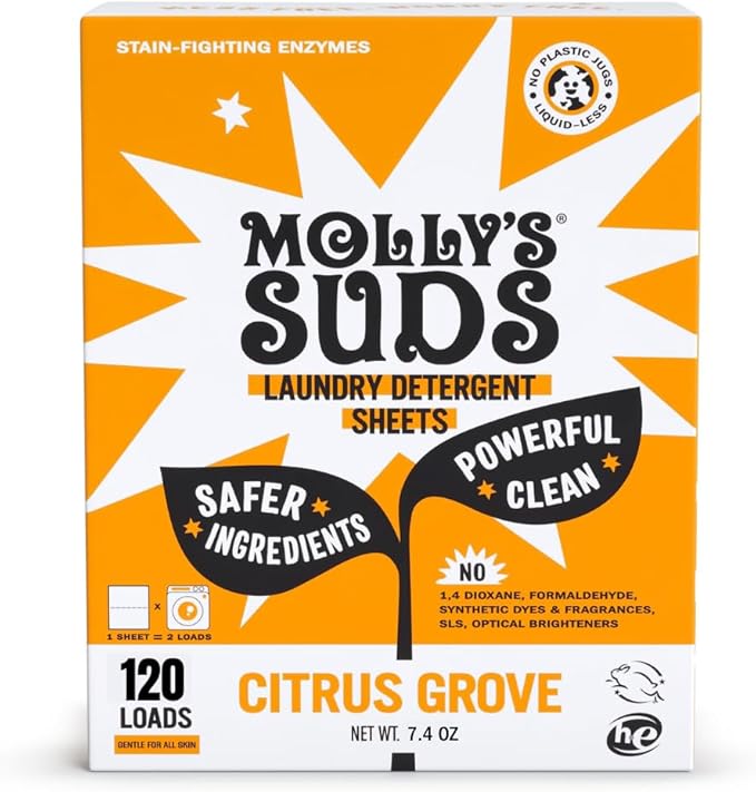 Molly’s Suds Laundry Detergent Sheets | Gentle on Sensitive Skin, Powerful by MollysSuds