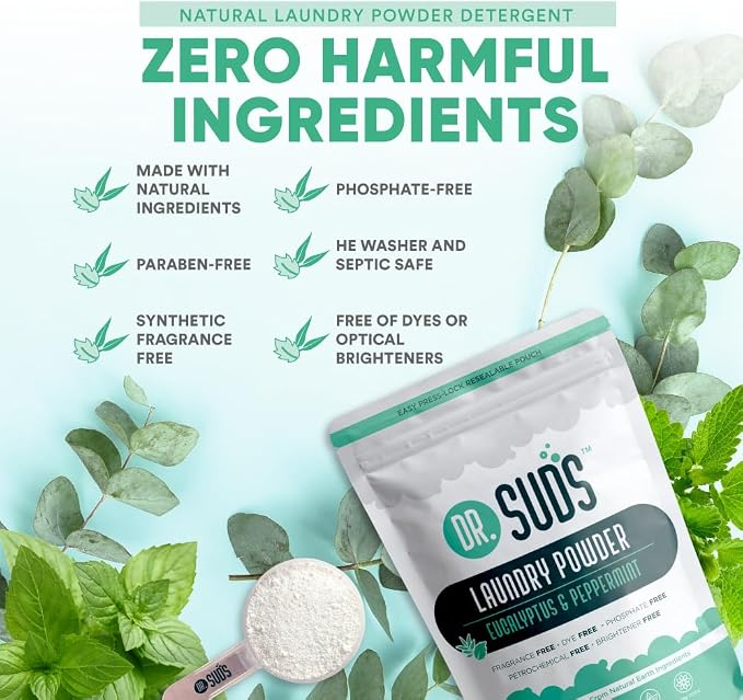 Dr Suds Natural Laundry Detergent Powder 4 Lbs 100+ Loads Scented - Image 3