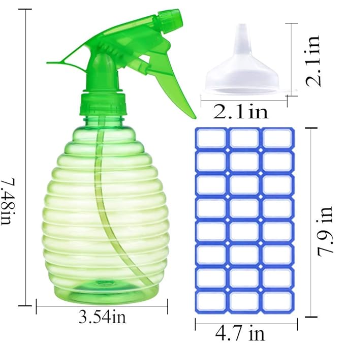 Spray Bottles - 3 Pack, 16 oz - Mist/Stream, Bright Colors, Leak Proof - Image 3