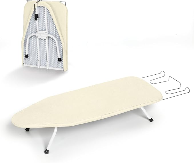 Metal Small Ironing Board Tabletop 31x12, RAINHOL Countertop Mini Iron Board by RAINHOL
