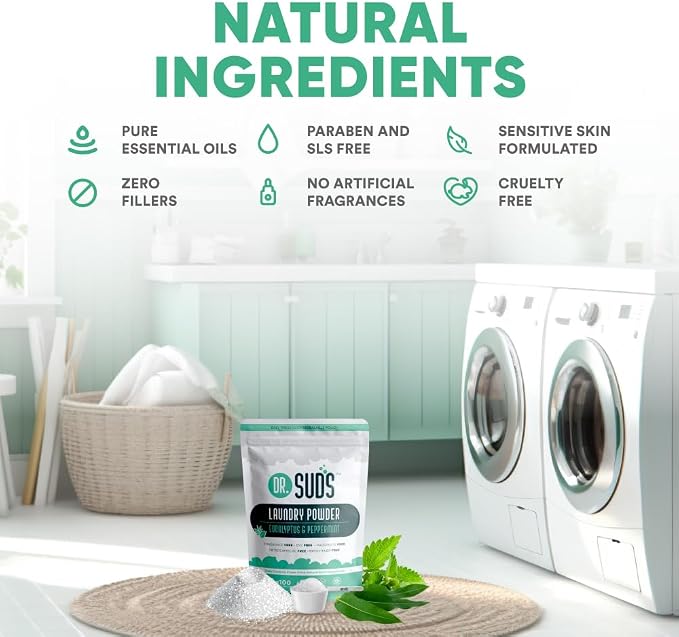Dr Suds Natural Laundry Detergent Powder 4 Lbs 100+ Loads Scented - Image 5