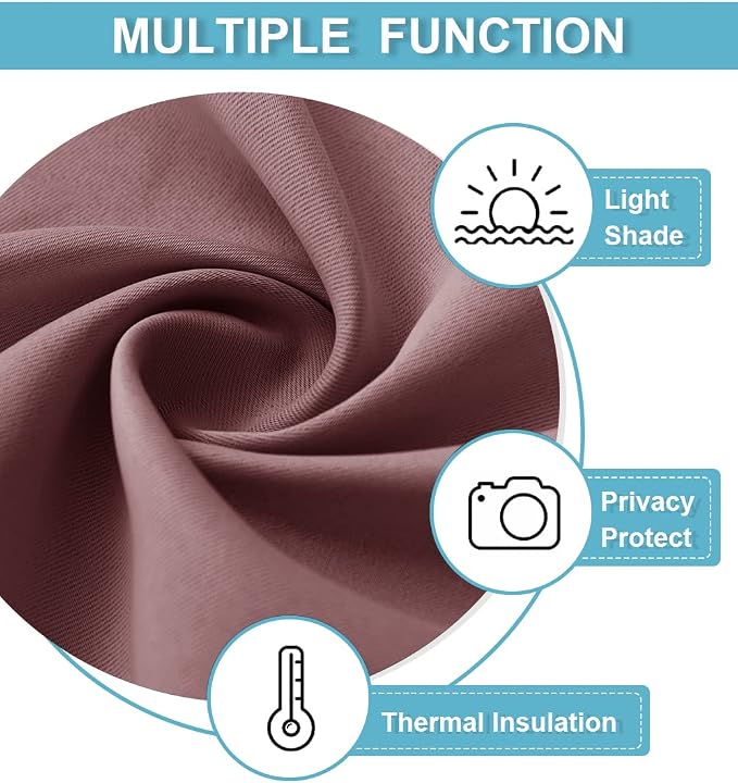RYB HOME Blackout Curtains for Bedroom - Image 5