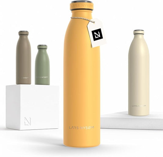 LARS NYSØM Stainless Steel Insulated Water Bottle 12oz 17oz 25oz 34oz 51oz | by LN