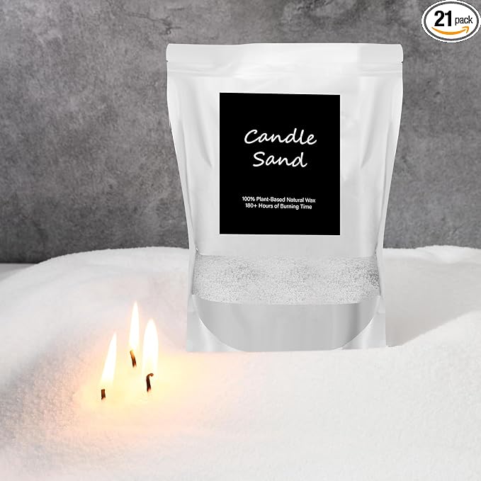MTLEE Candle Sand 3.3 lb DIY Pearled Candle Making Kit Included 20 Pcs Wicks by MTLEE