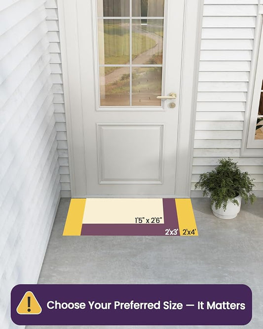 DEXI Front Door Mat Outside Entrance, Heavy Duty Non Slip Low Profile Doormat - Image 2