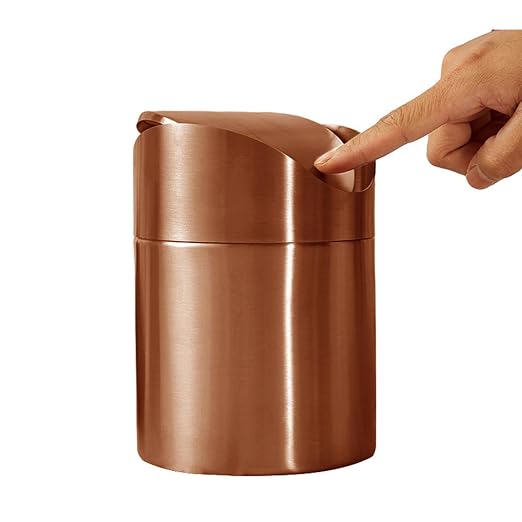 Mini Trash Can, Tiny Desktop Trash Bin - Image 4