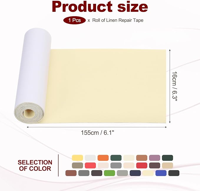 PATIKIL Leather Patches Tape for Furniture, 6.3 x 61 Inch Self Adhesive Vinyl - Image 2