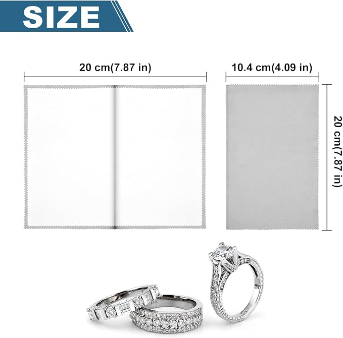 SEVENWELL Silver Polishing Cloth, Jewelry Cleaner Cloth - Image 4