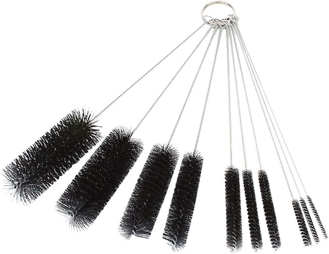 Long Straw Brush, Nylon Pipe Tube Cleaner 8.2-ihch 10 Different Diameters Set - Image 2