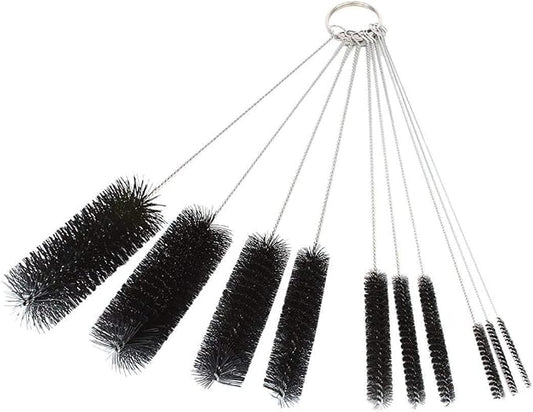 Long Straw Brush, Nylon Pipe Tube Cleaner 8.2-ihch 10 Different Diameters Set - Image 2
