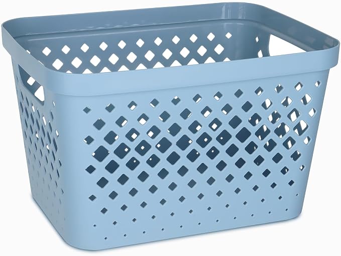 Glad Plastic Storage Basket Set, Value Pack of 6 | Open Storage Bins - Image 2