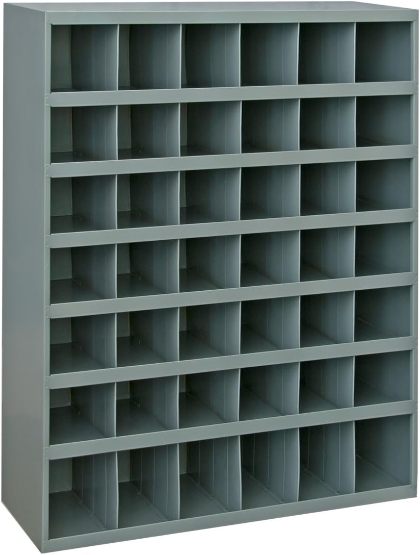 Durham 360-95 Gray Cold Rolled Steel 42 Opening Bin with Slope Self Design, 3...