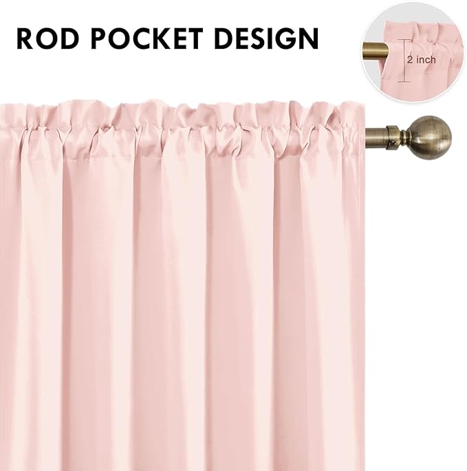 DWCN Blackout Curtains for Living Room Thermal Insulated, Energy Saving & Noise - Image 4