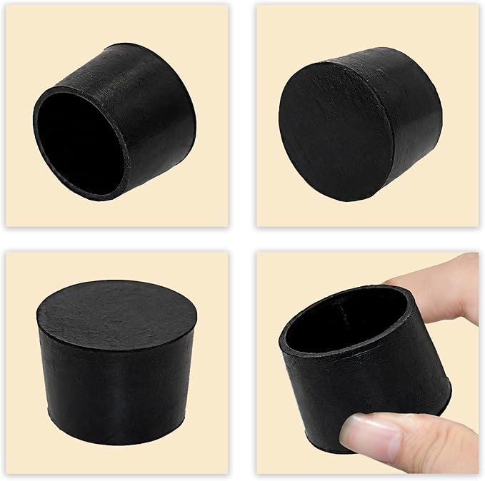 Flyshop 4 Pieces 40mm Rubber Chair Leg Caps Round, Non-Slip Protective Caps - Image 5