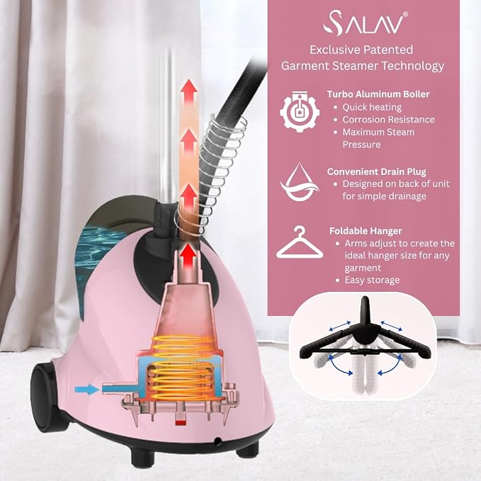 SALAV GS18-DJ Standing Garment Steamer - Image 5