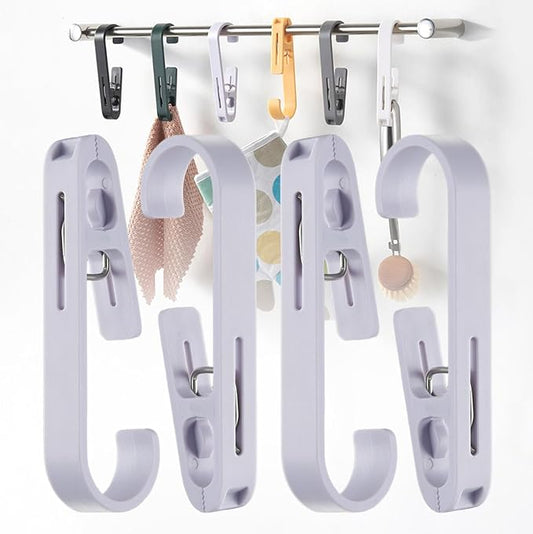 iBetterLife 4Pcs Laundry Hooks Hanging Clips Heavy Duty Outdoor Clothes Pins by iBetterLife
