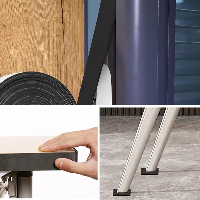 2 Rolls Weather Stripping Door Seal, Adhesive Closed Cell Weather Strip… - Image 6