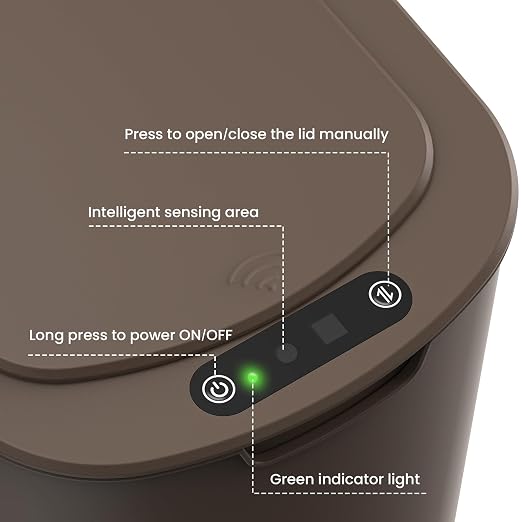 Cesun Automatic Motion Sensor Bathroom Trash Can - Image 3