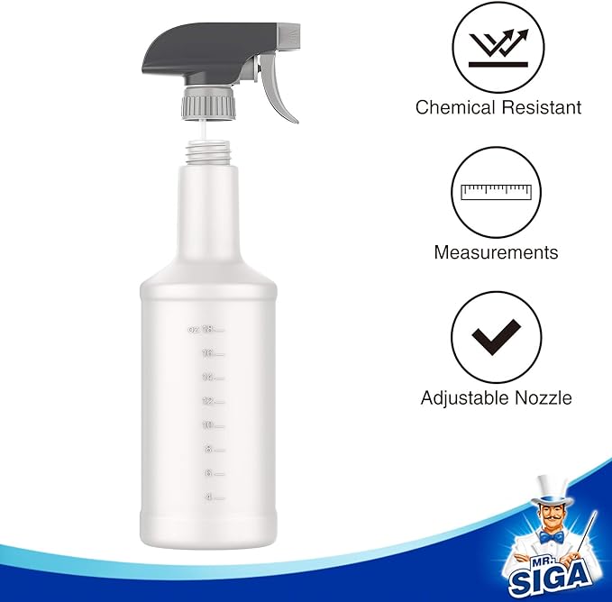 MR.SIGA 24 oz Empty Plastic Spray Bottles - Image 5