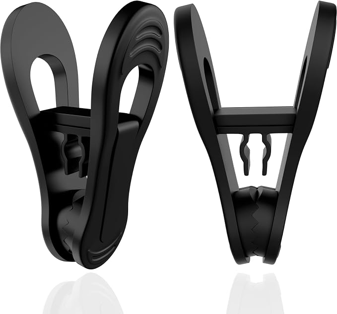 Black Hanger Clips 30 PCS, Plastic Hangers Clips Perfect by TOFIIGREM