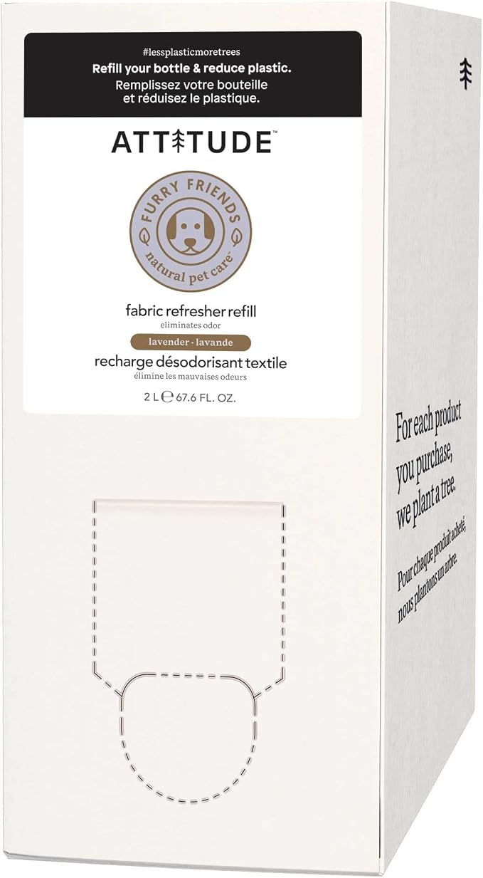 ATTITUDE Fabric Refresher for Pets, Neutralizes Odors, Plant and Mineral-Based by ATTITUDE