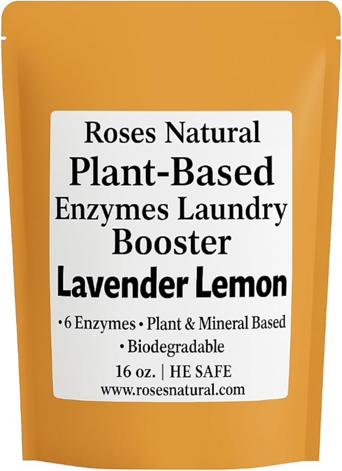 Natural Enzyme Laundry Booster – Lavender Lemon | 6 Enzymes | Biodegradable | by RosesNatural