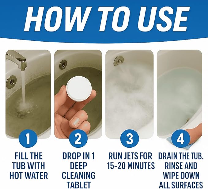 Jetted Tub Cleaner Bathtub Tabs - Image 4