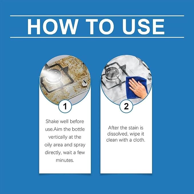 Oven cleaner Kitchen, Heavy Oil Cleaner, 2025 Upgrade Multipurpose Grease - Image 6