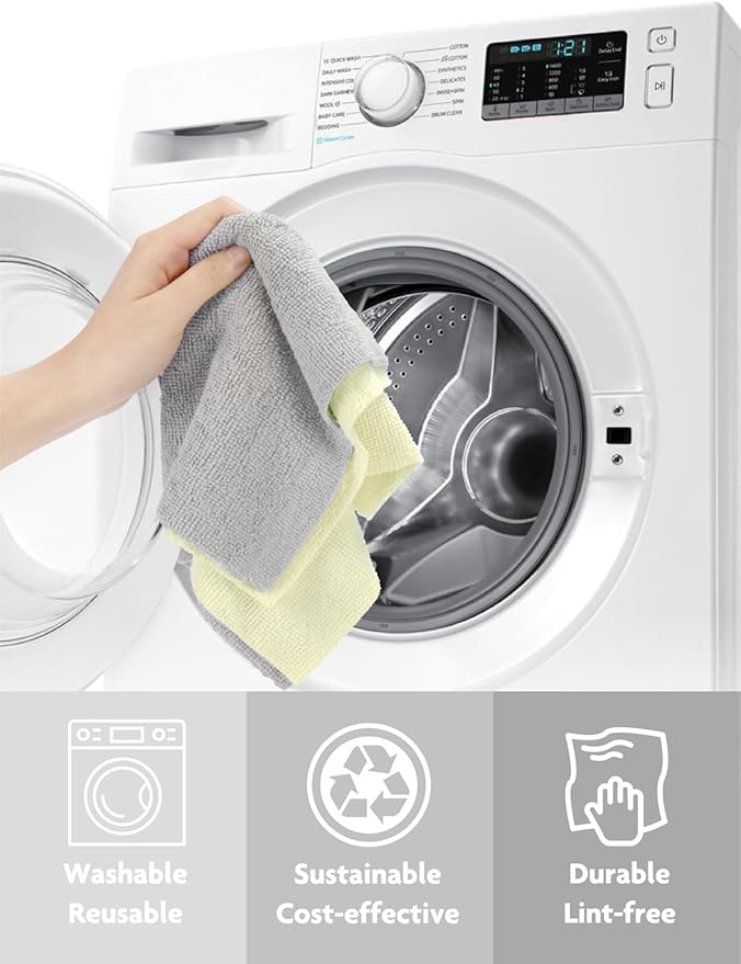 Fantasticlean Microfiber Cleaning Cloth Roll -75 Pack, Tear Away Microfiber - Image 5