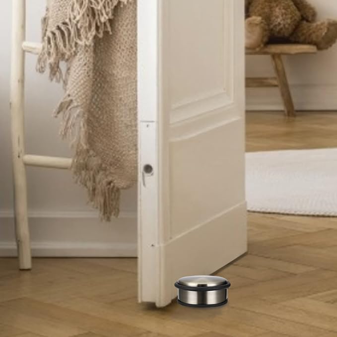 Sumnacon Heavy Duty Floor Door Stopper No Drill, Durability Stainless Steel - Image 2