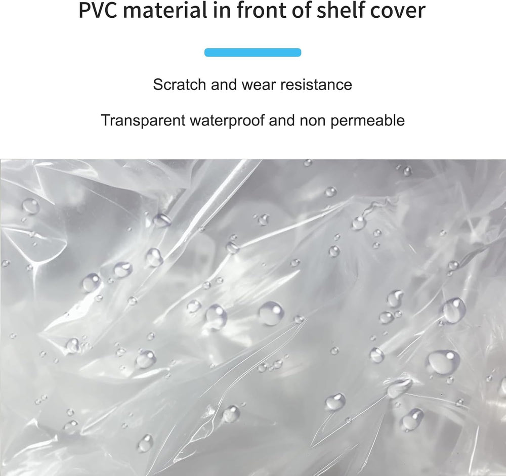 Waterproof Shelf Cover for Storage Shelving, Fits 30"W x 14"D x 62&...