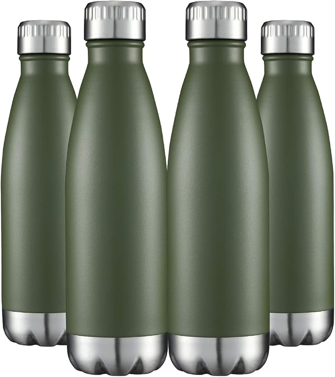 HASLE OUTFITTERS 17oz Stainless Steel Water Bottles Bulk, Vacuum Insulated by HASLEOUTFITTERS