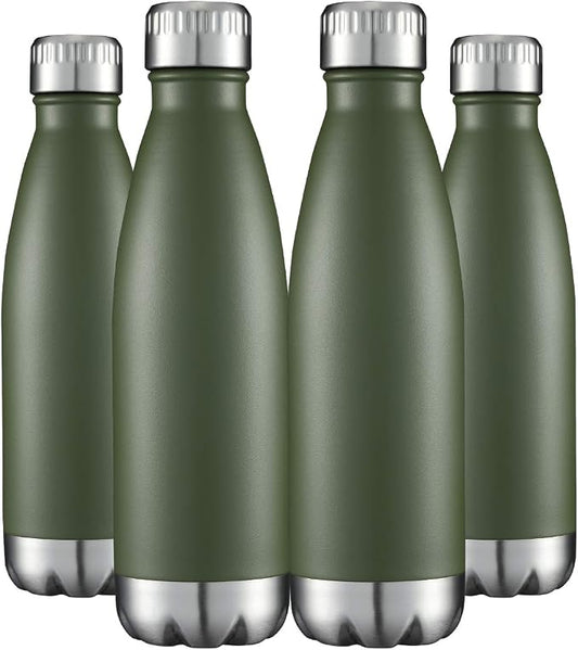 HASLE OUTFITTERS 17oz Stainless Steel Water Bottles Bulk, Vacuum Insulated by HASLEOUTFITTERS