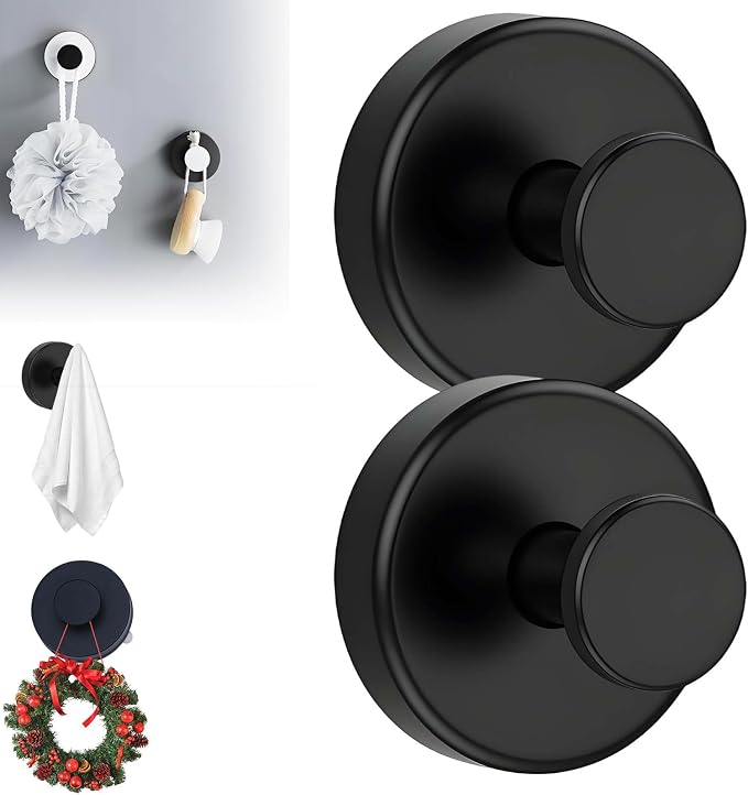 Suction Cup Hooks for Wreaths, 2025 New No Drill Suction Cup Hooks on Glass by ANYSENTHome