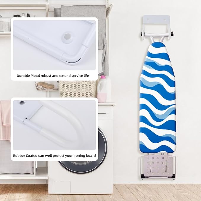 Ironing Board Holder Wall Mount, 5-Inch Wall Mount Ironing Board Hanger - Image 4