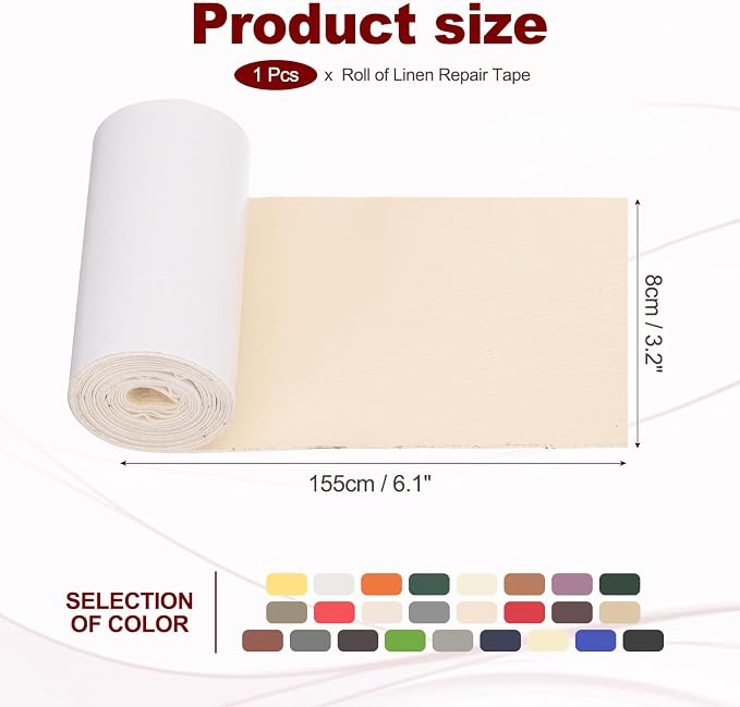 PATIKIL Leather Patches Tape for Furniture, 3.2 x 61 Inch Self Adhesive Vinyl - Image 2