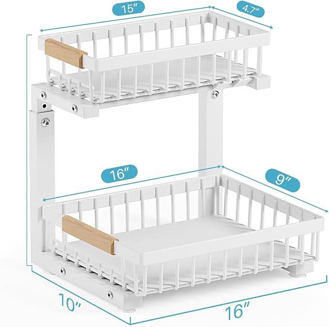 1 Packs Under Sink Organizer, Small Shelf - Image 4