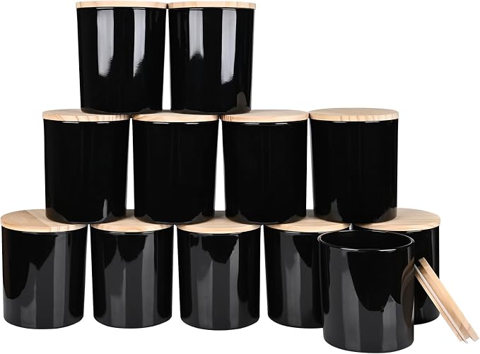 Thick Candle Jars for Making Candles 12 Pcs, 14 OZ Empty Jars by Showin