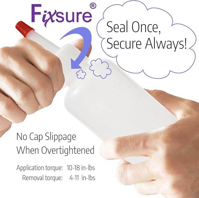 Plastic Squeeze Bottles with Red Tip Cap, 4 Oz Squirt Bottle - Image 5