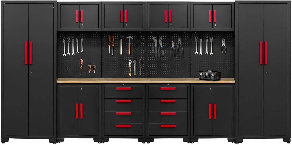 Garage Storage Cabinet System - 2 * 6-Pcs Workshop Set