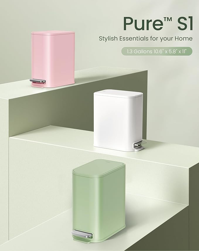 Cesun Small Bathroom Trash Can - Image 7