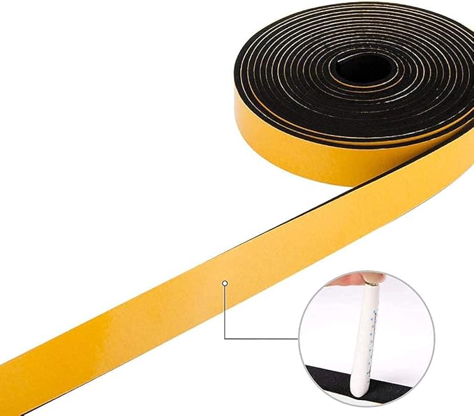 Neoprene Weather Stripping 2-Pack, 1/2 Inch Wide X 1/4 Inch Thick, High Density - Image 4