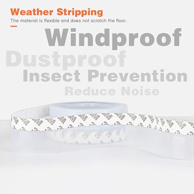 26 Feet Silicone Seal Strip, Transparent, 60MM - Image 2