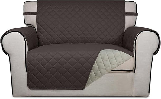 PureFit Reversible Quilted Sofa Cover, Water Resistant Slipcover Furniture by PureFit