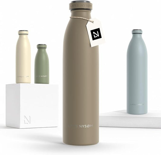 LARS NYSØM Stainless Steel Insulated Water Bottle 12oz 17oz 25oz 34oz 51oz | by LN